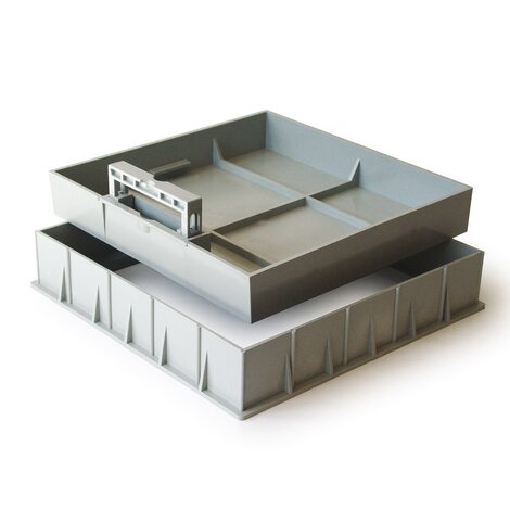 Καπάκι φρεατίου PVC (τελική επιφάνεια, χερούλι)