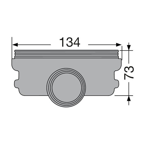 Τερματική έξοδος Φ40/50 (γκρι)